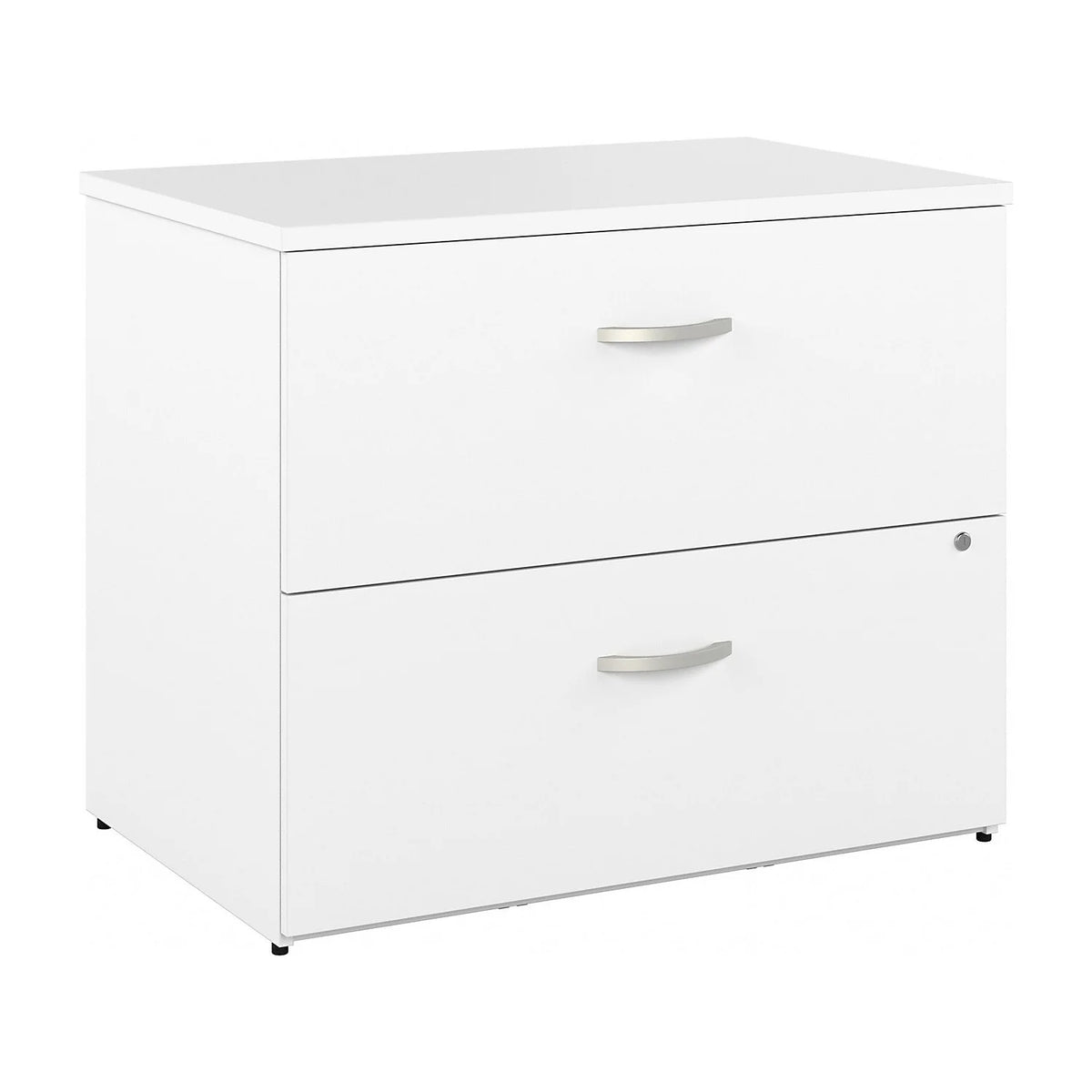 White 2 Drawer Lateral File Cabinet Z714