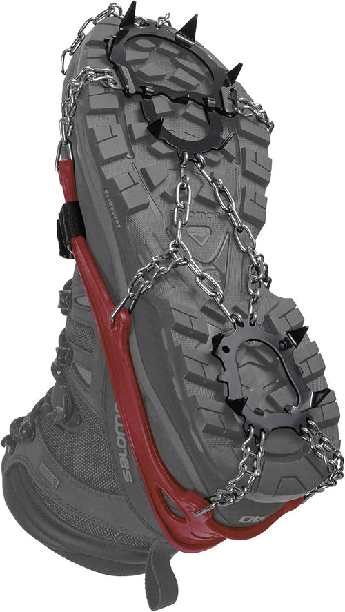 11 Carbon Steel Spikes Ice Traction Device Crampons L549700