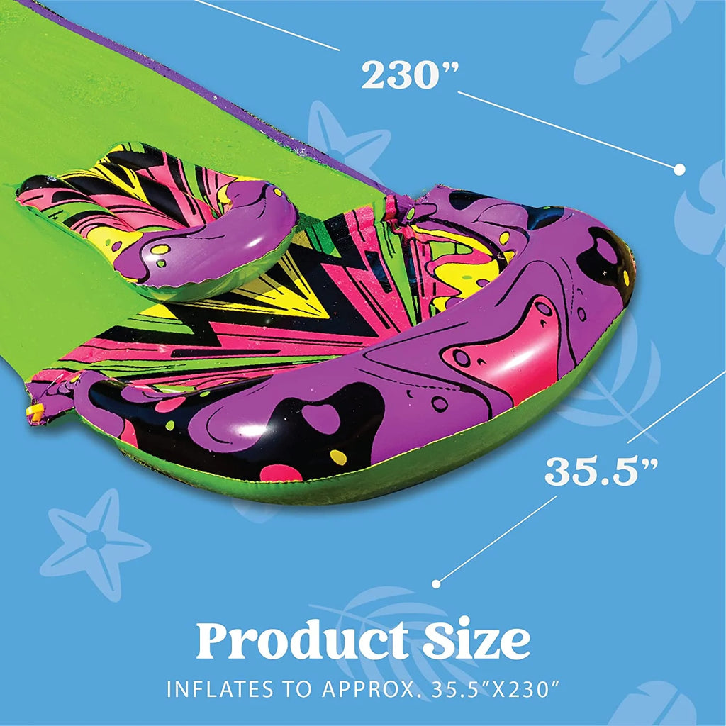 2 Pack 20ft x 35.5in Water Slide with Bodyboards W57579