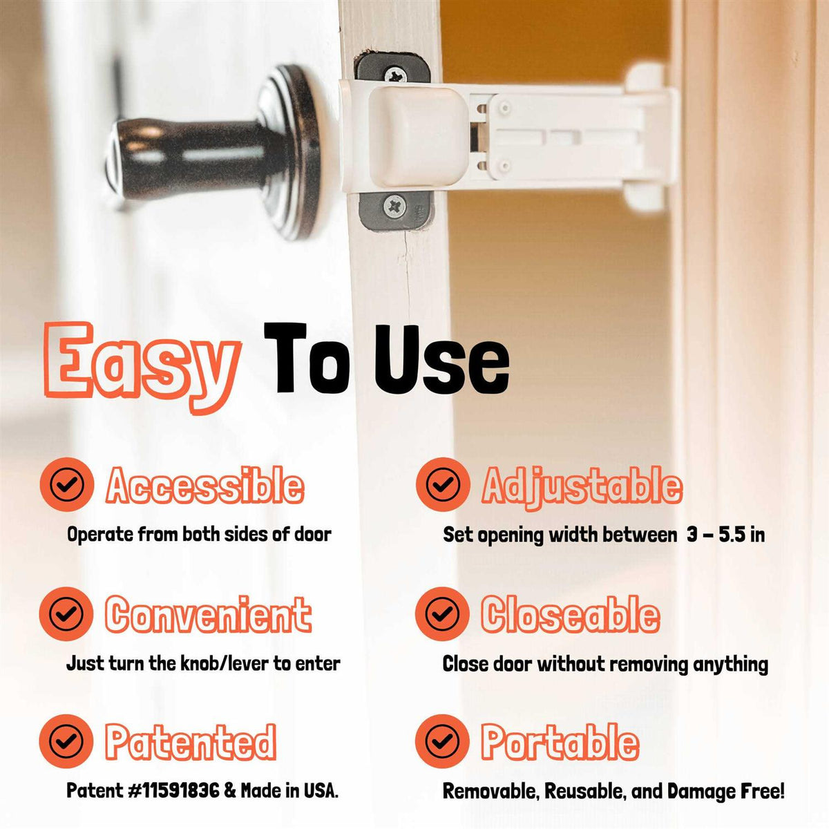Cat Door Latch Holder M736