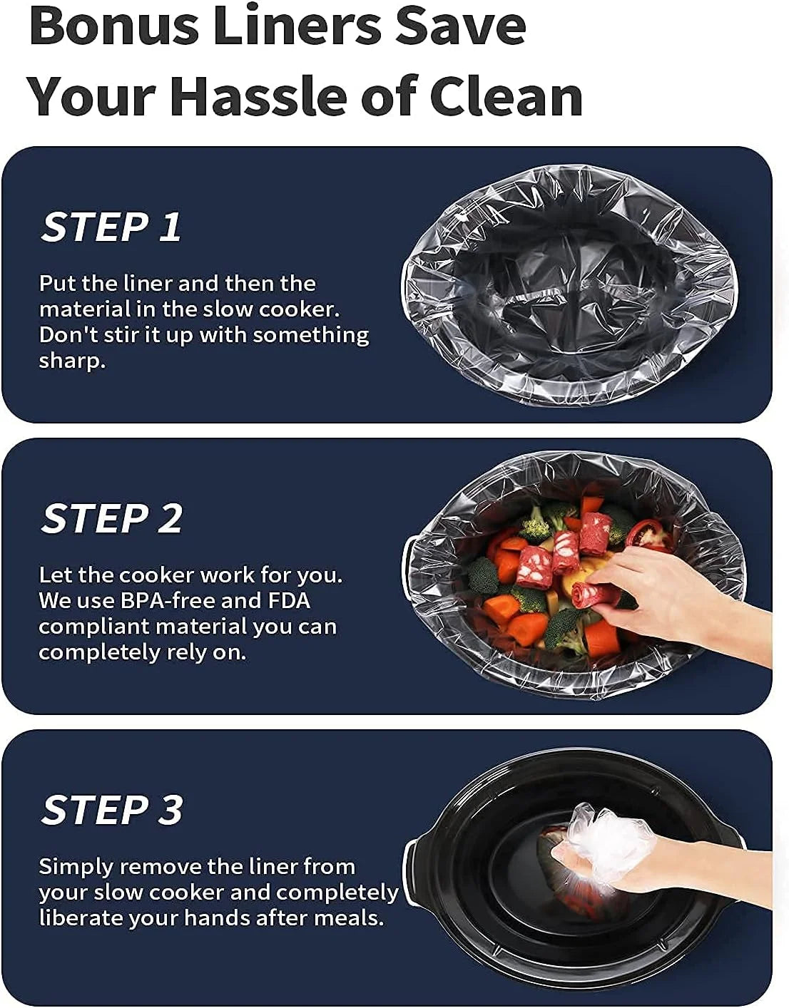 Programmable Slow Cooker 8.5-Quart with 30 Liners P762