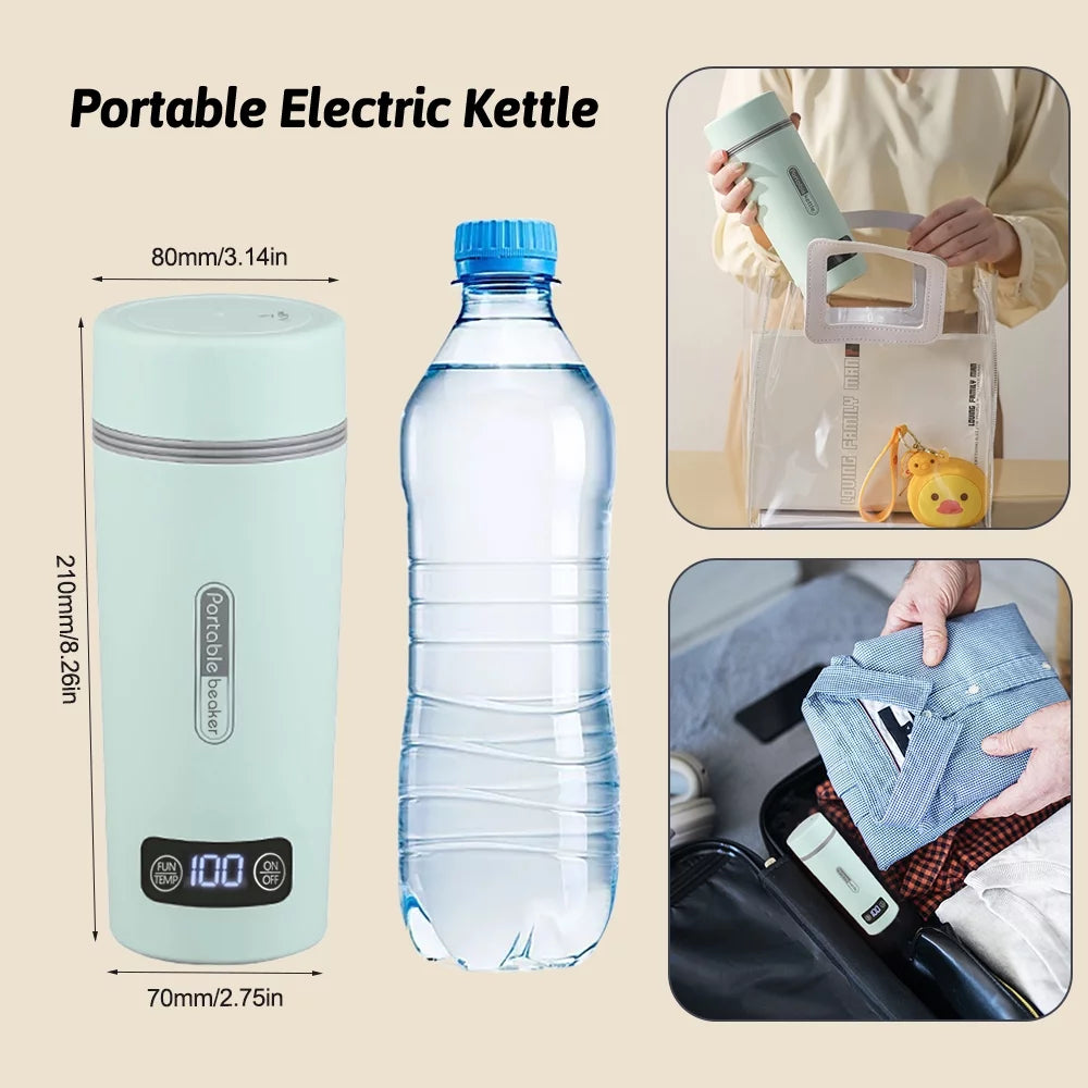 Portable 350ml Stainless Steel Electric Kettle W44729