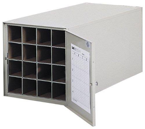 16 Tube Steel Roll File Horizontal Storage Cabinet L585259