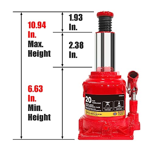 4 Ton Hydraulic Bottle Jack with Carrying Case M4254