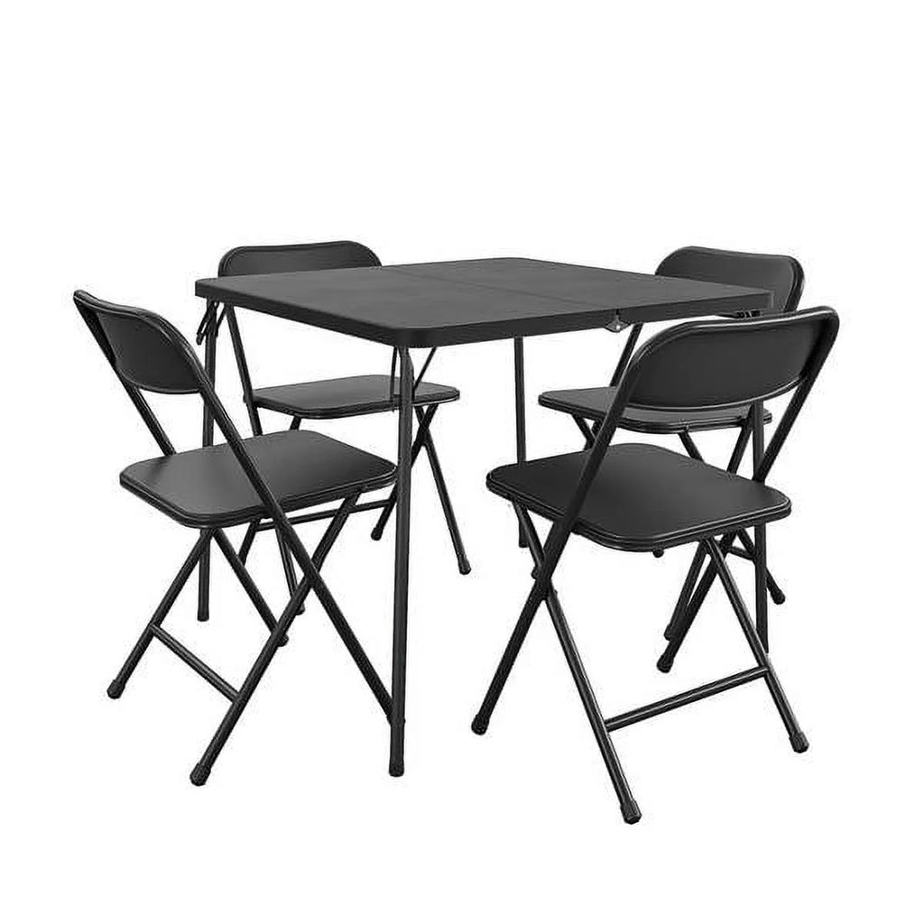 5-Piece Resin Folding Table and Chair Dining Set K247