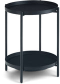 Black Metal End Table V711