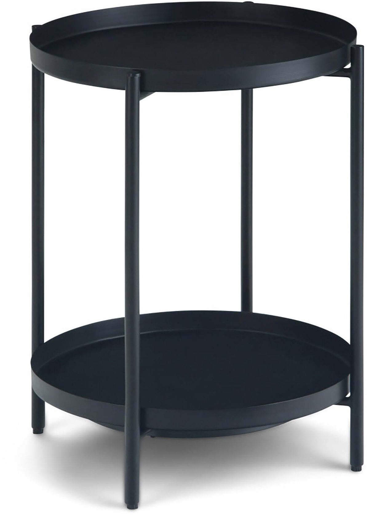 Black Metal End Table V711
